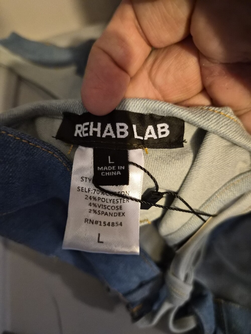 REHAB LAB Pool Side Denim Bikini Set - Picture 11 of 15